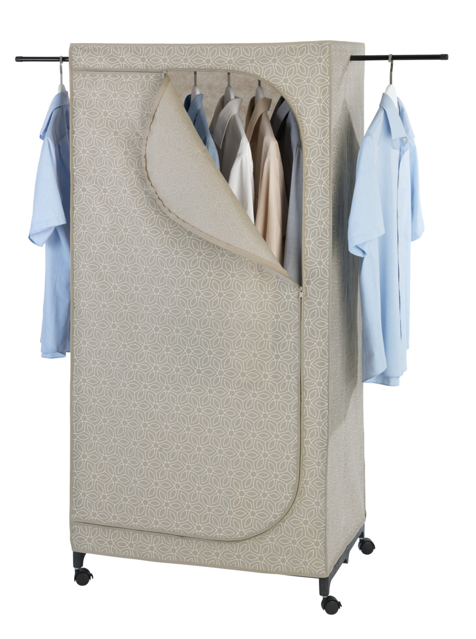 Armoire penderie en tissu à roulettes BALANCE, WENKO