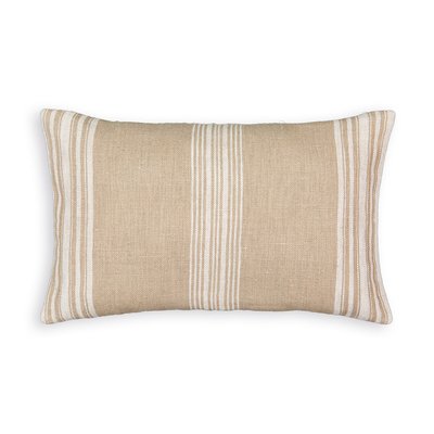 Belaga Striped Rectangular Cotton / Linen Cushion Cover LA REDOUTE INTERIEURS