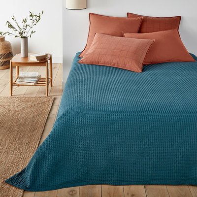 Waffle Washed Cotton Bedspread LA REDOUTE INTERIEURS