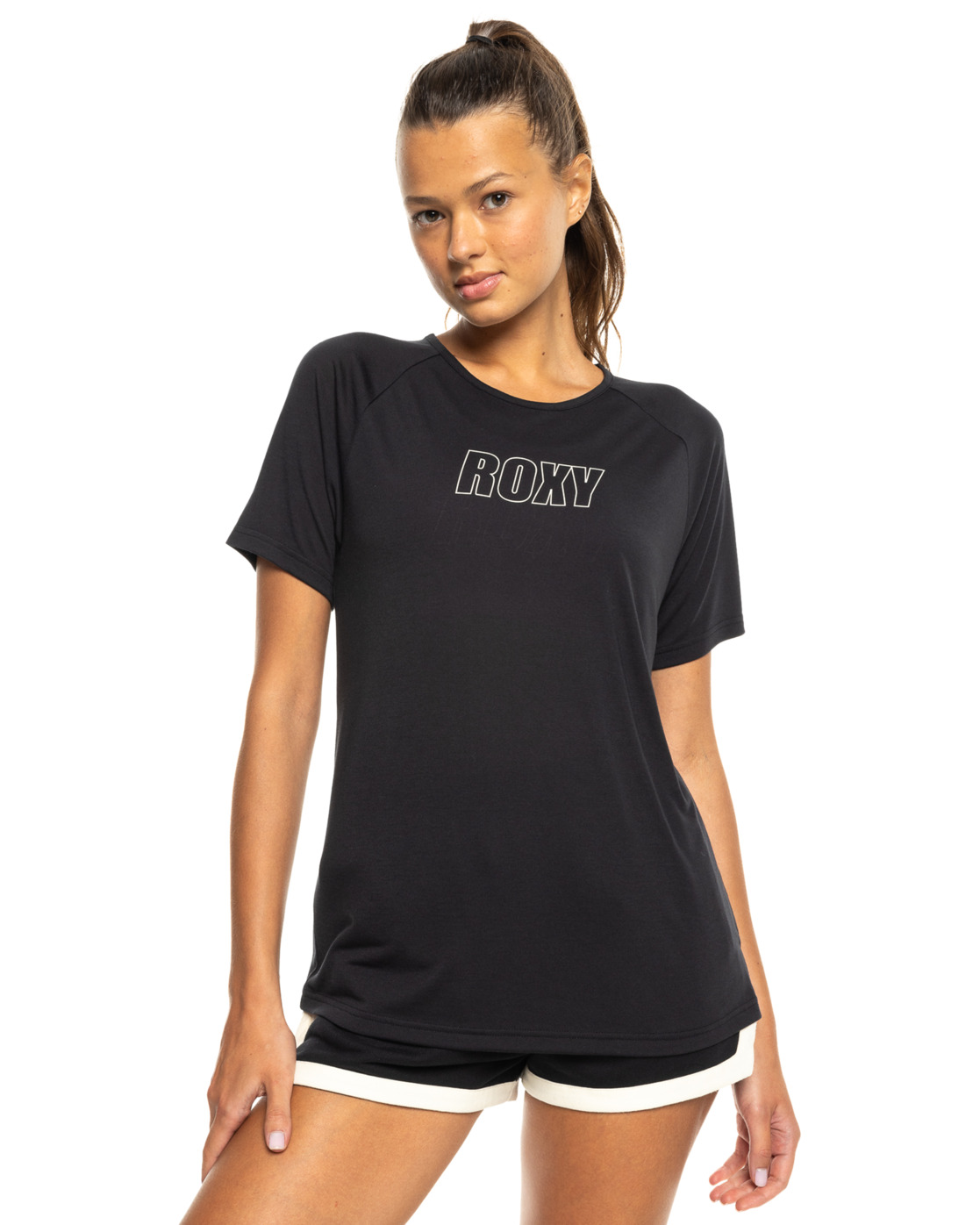 T-Shirt de sport, manches courtes, col rond, ., ROXY