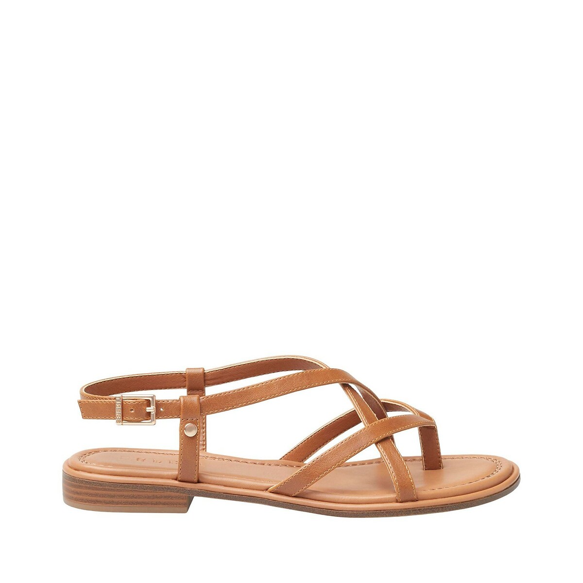 Flat multi strap sandals, caramel, Esprit | La Redoute