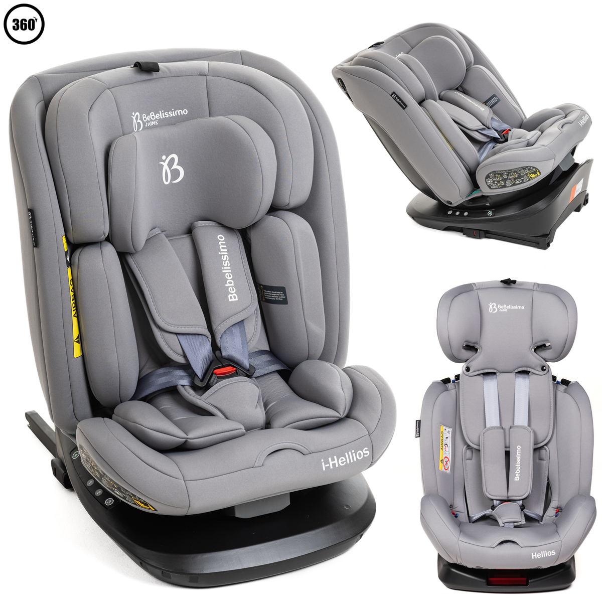 Siège auto Isofix - groupe 0+/1/2/3 - (0-36kg) - Hellios, BEBELISSIMO J'AIME