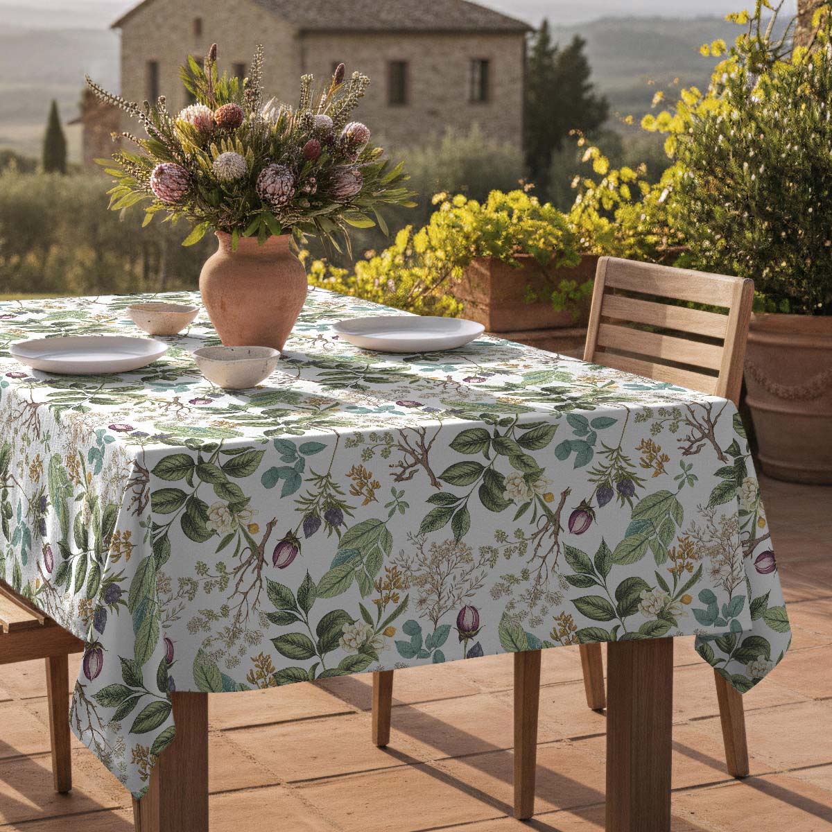 Nappe anti-taches Botanic - 100% coton -, NAF NAF HOME