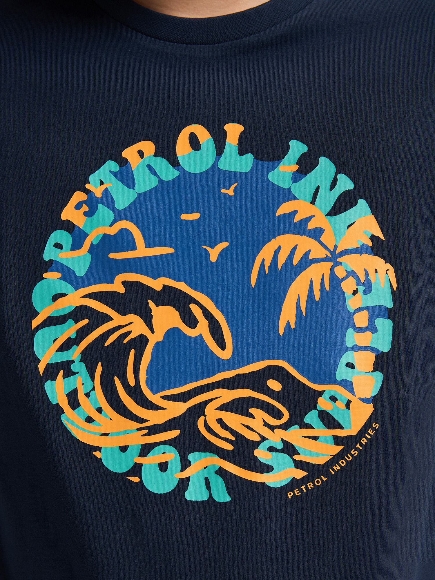 Lot de 2 t-shirts basiques à col rond snapper, PETROL INDUSTRIES