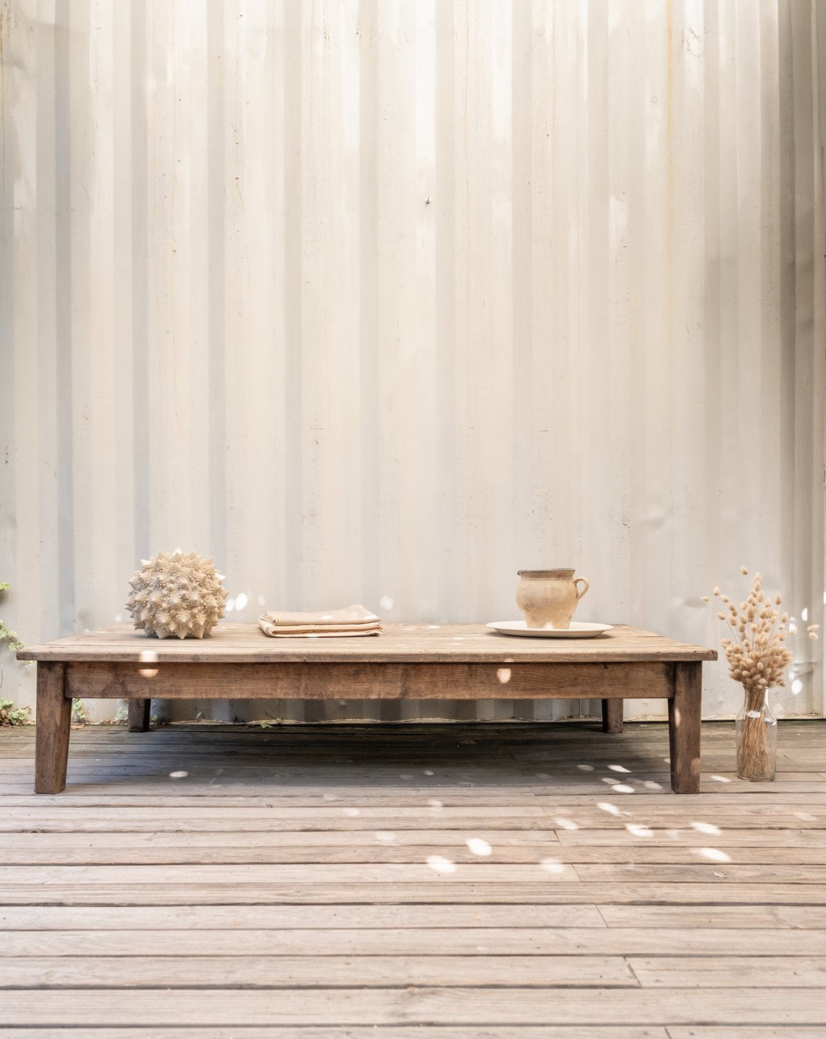 Grande table basse en chêne Léonie N°1123 - Bon état, DEBONGOUT