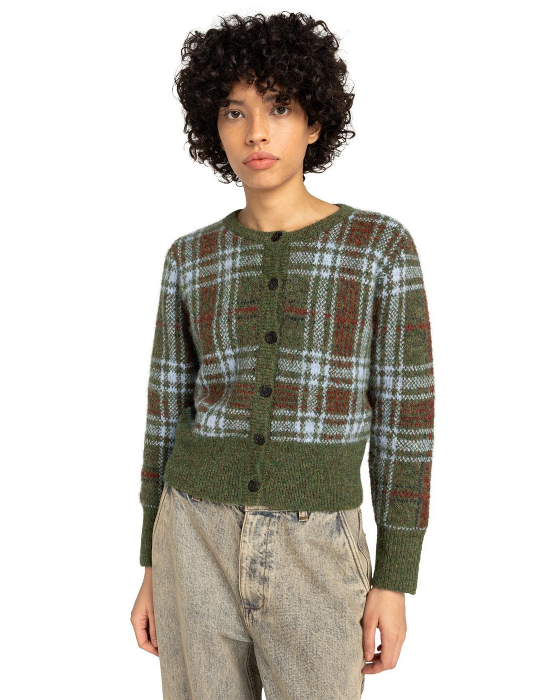 Gilet PLAID CARDIGAN W, ELEMENT