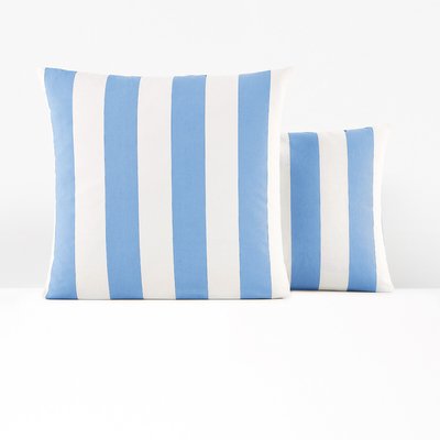 Hendaye Blue Striped 100% Cotton Pillowcase LA REDOUTE INTERIEURS