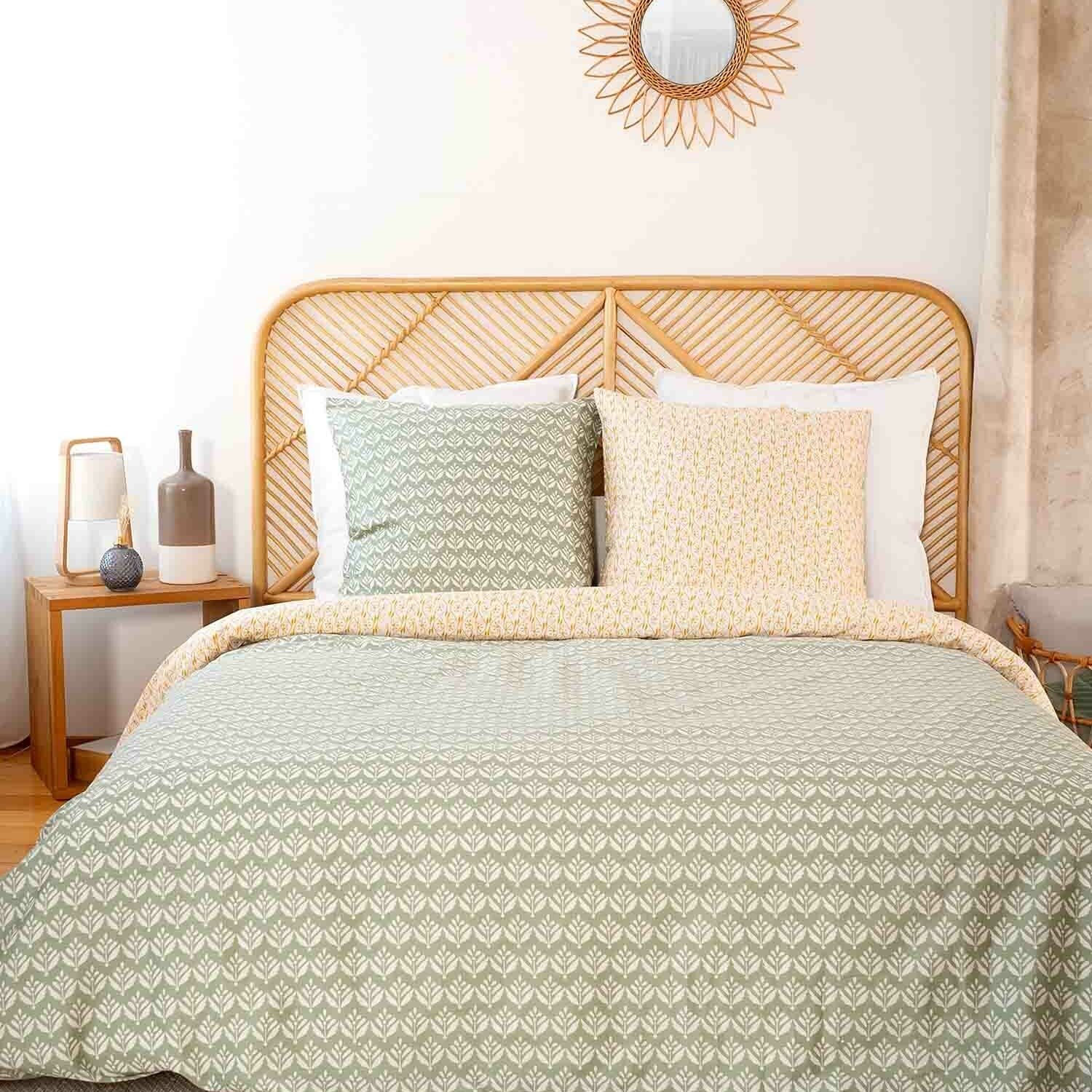 Parure housse de couette en satin de coton imprimée, Orient, C DESIGN HOME TEXTILE