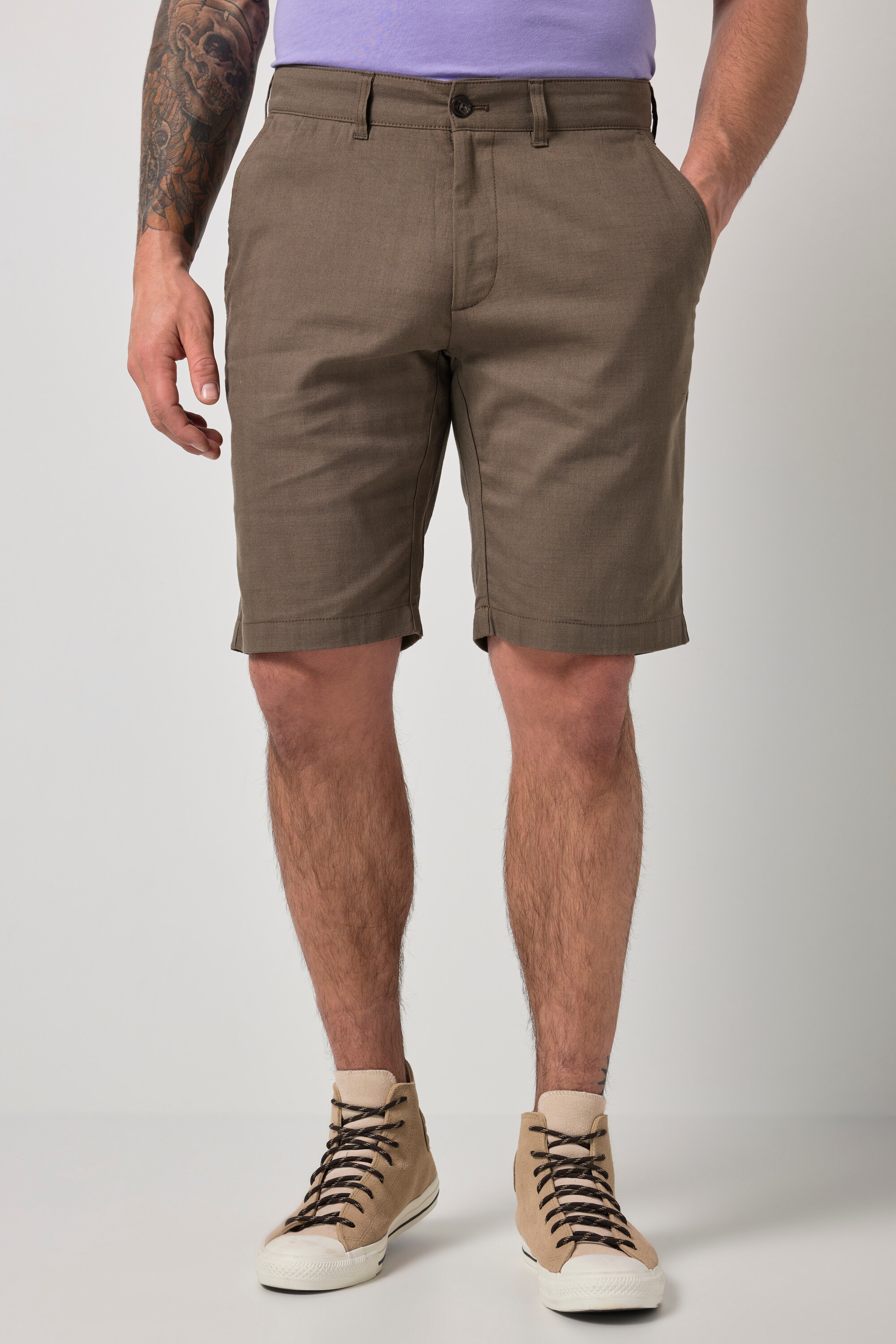 Bermuda chino en lin mélangé, JP1880