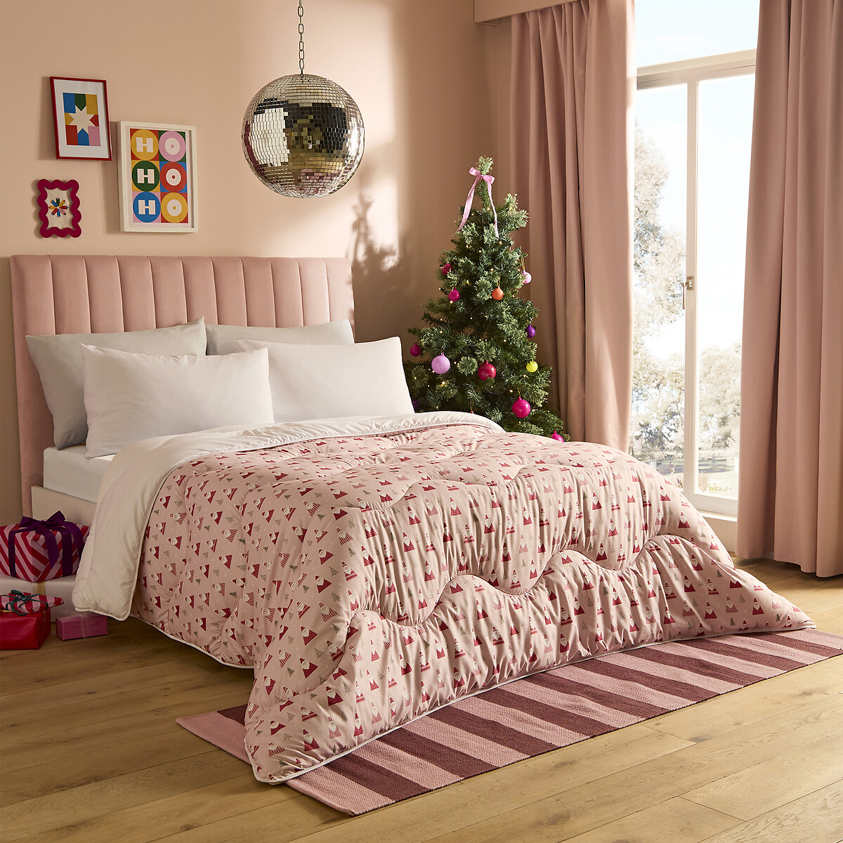 10.5 Tog Coverless Duvet And Pillowcase Set Santas, NIGHT LARK