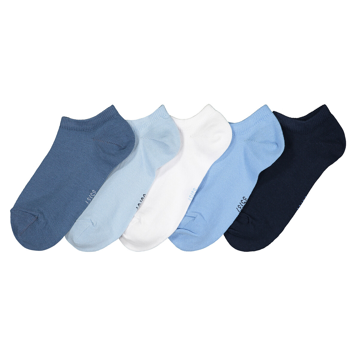 Lot 5 paires chaussettes blanches unies 