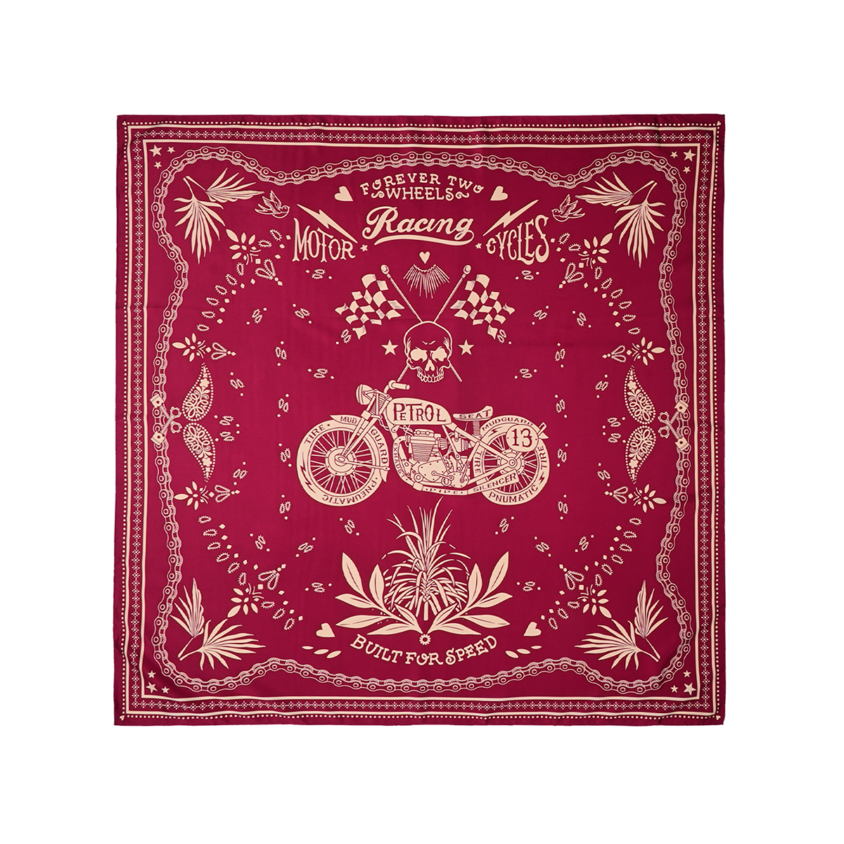 Fooulard medium à motifs BANDANA, WILD