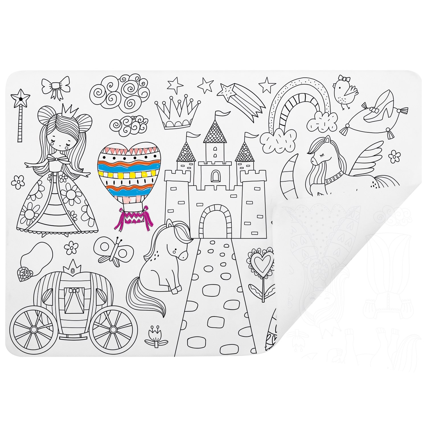 Set de table à colorier Princesses, ULYSSE