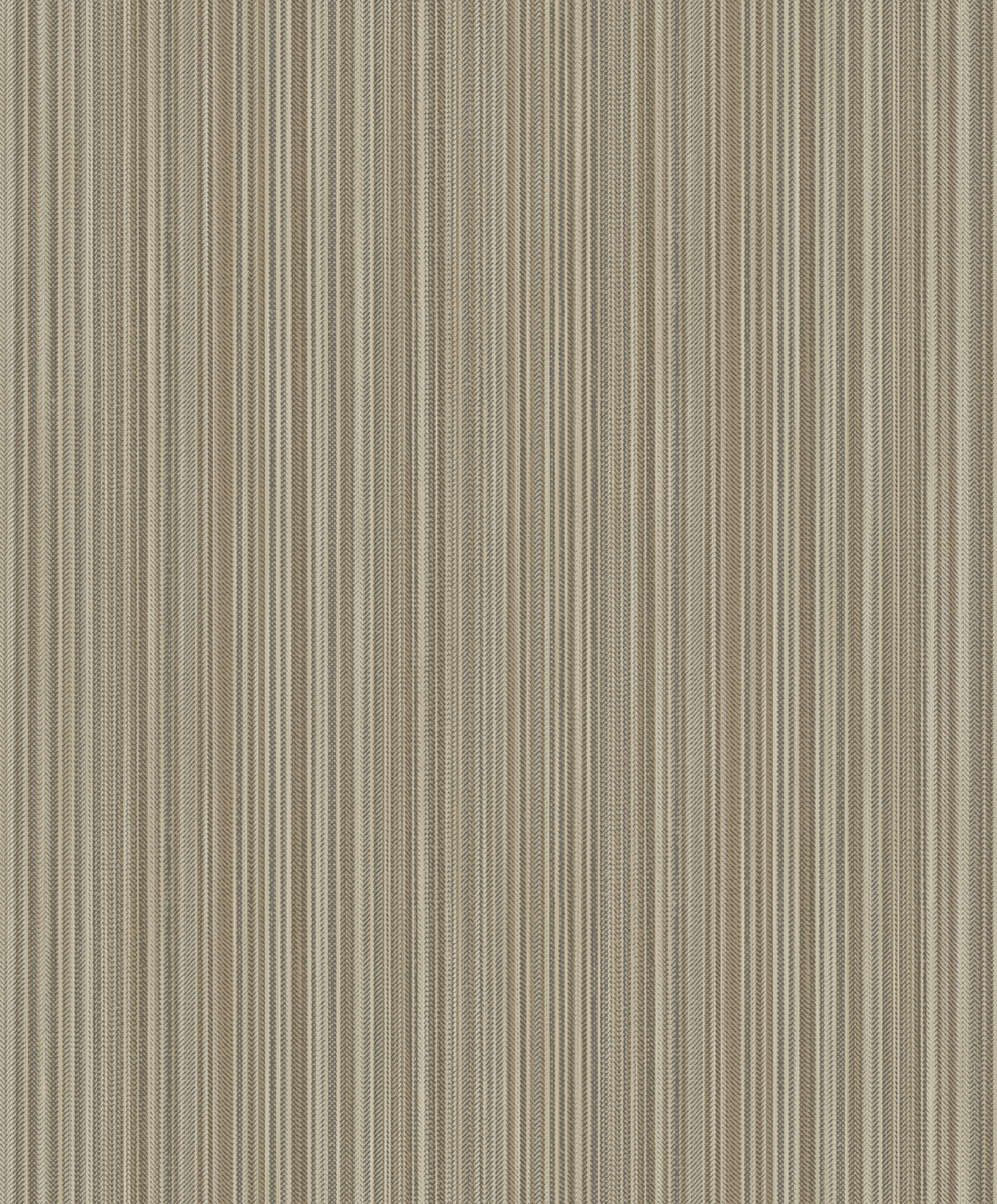 Papier peint rayures fines tissées taupe doré, HEXOA