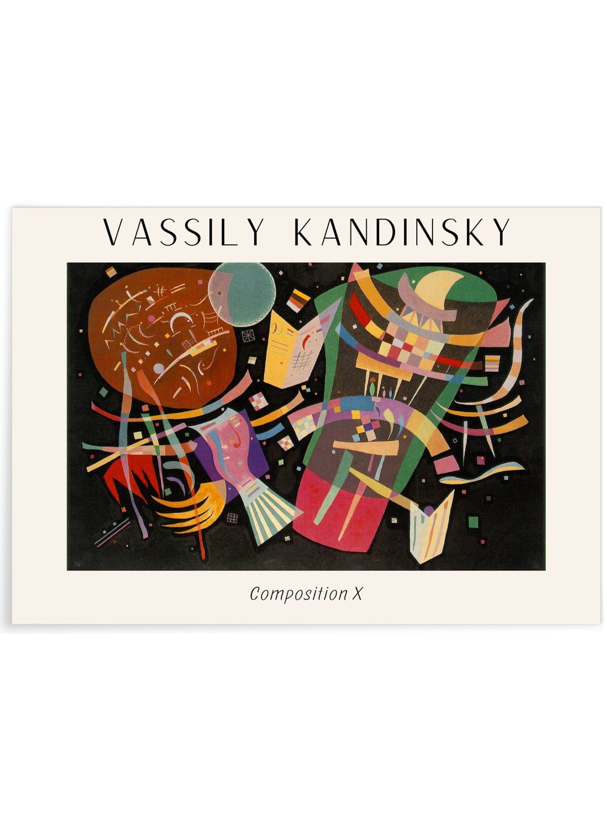 Affiche Vassily Kandinsky Composition X, L'AFFICHERIE