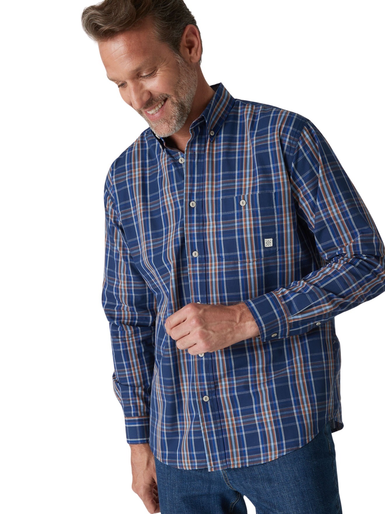 Chemise manches longues à carreaux, DAXON