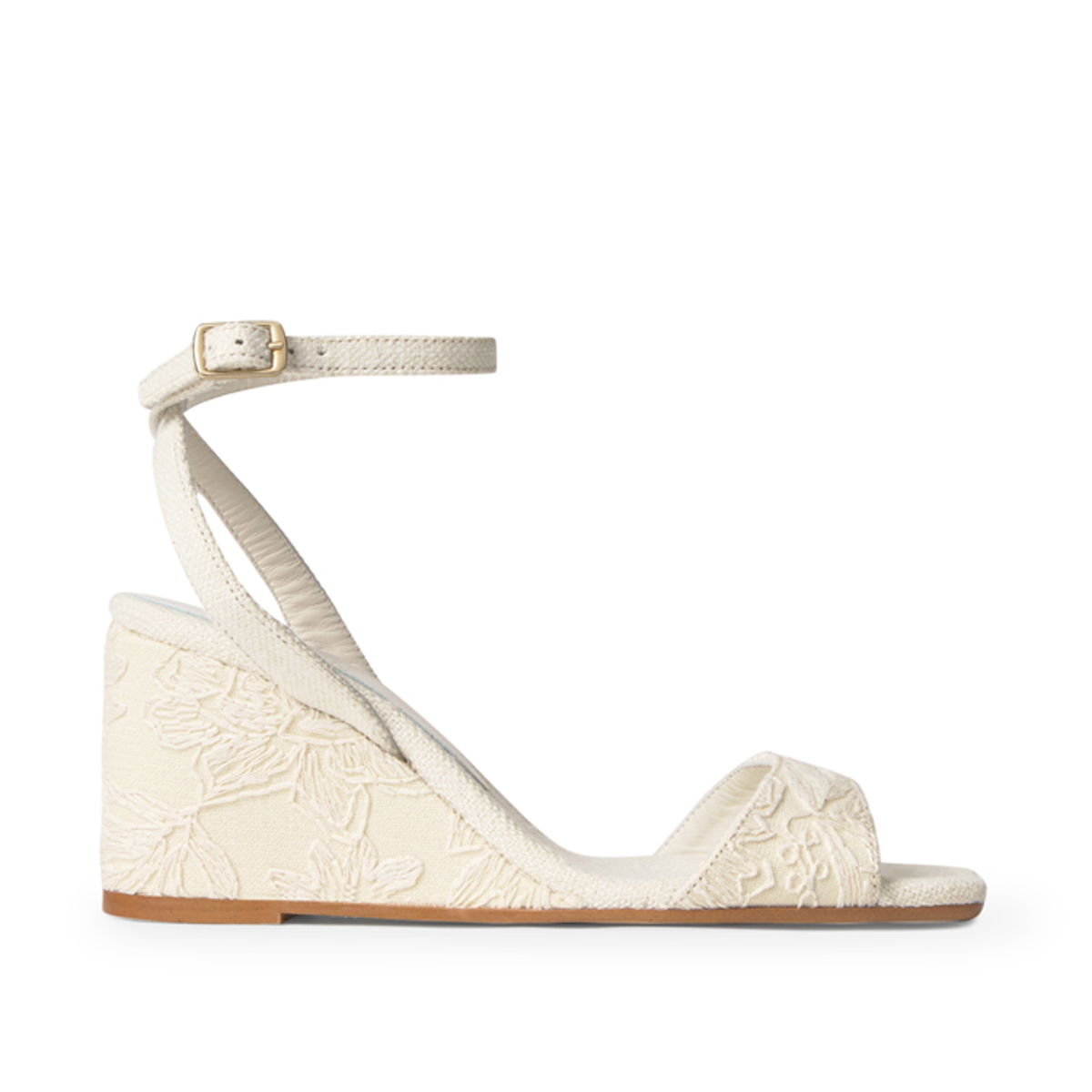 Sandales compensées en jacquard floral BRUNELLA, CASTANER