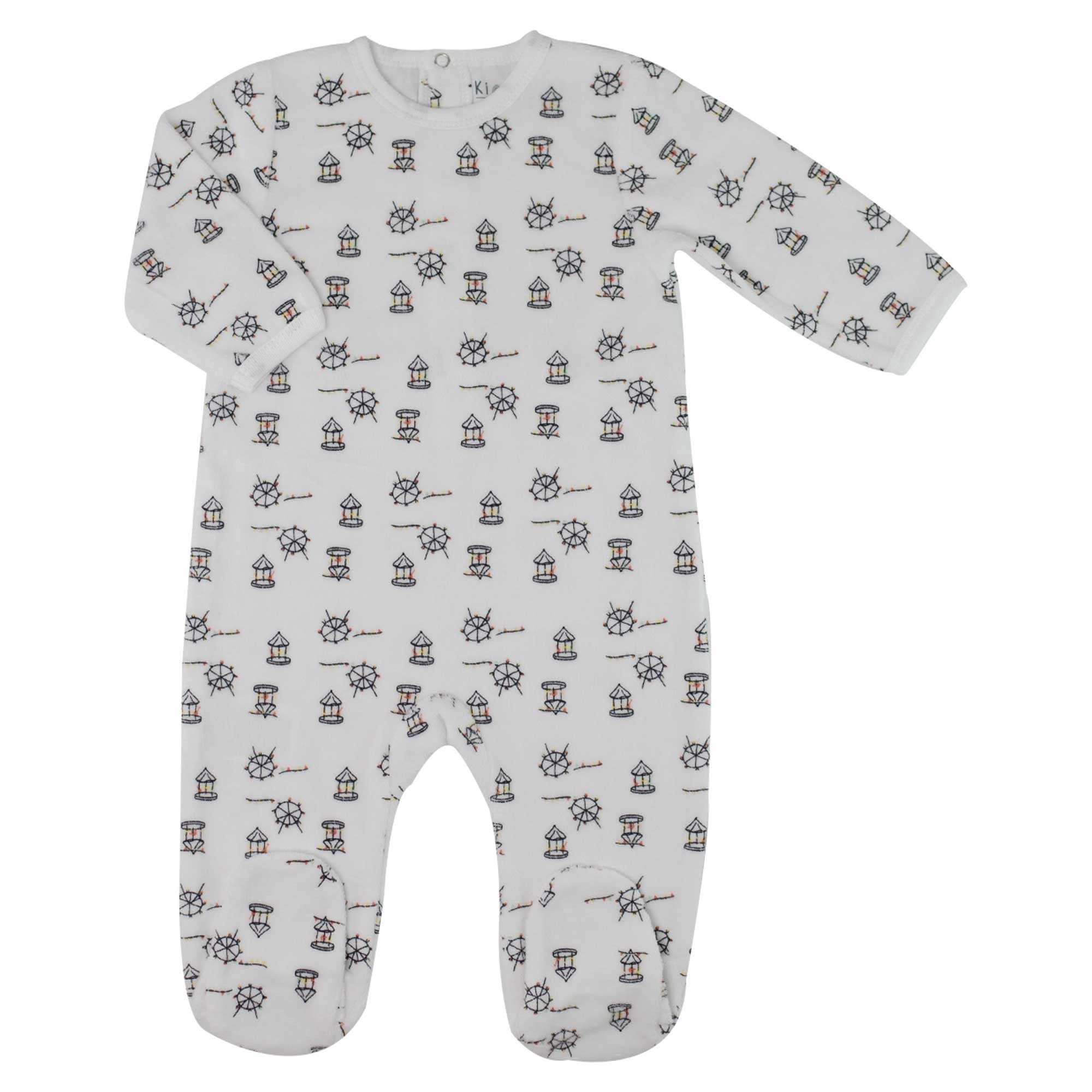 pyjama bébé en velours - Fête foraine, TROIS KILOS SEPT