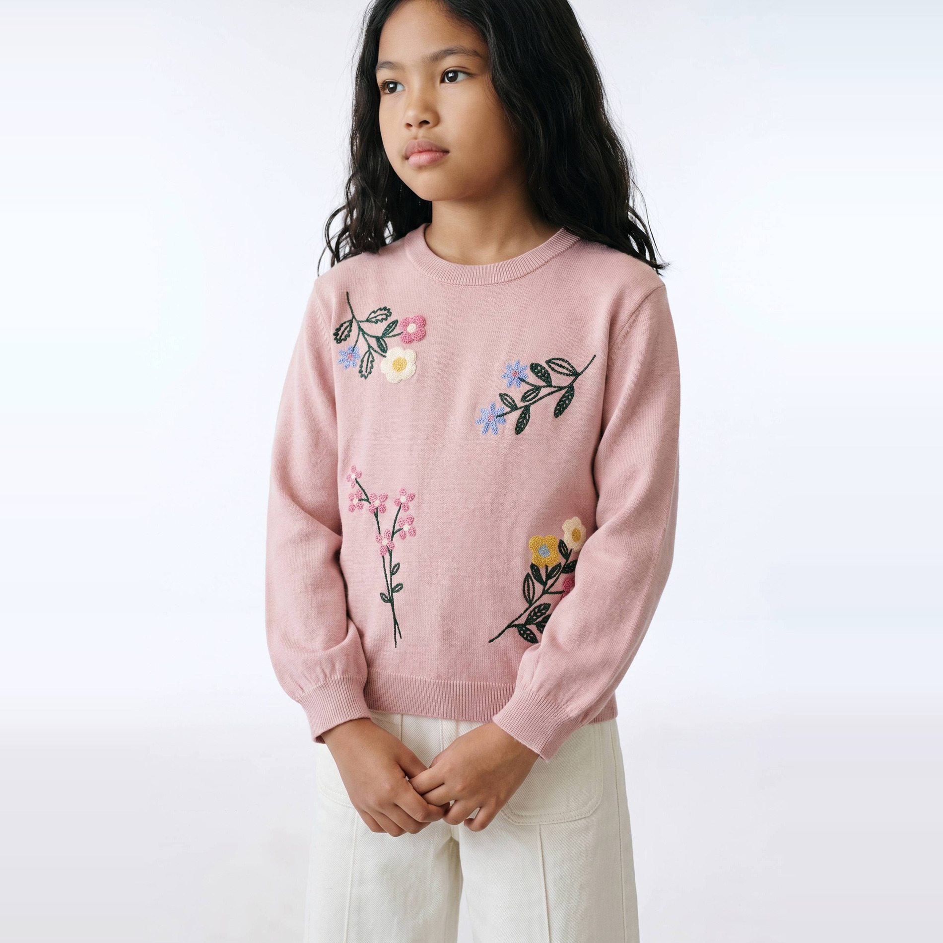Pull brodé, MONOPRIX