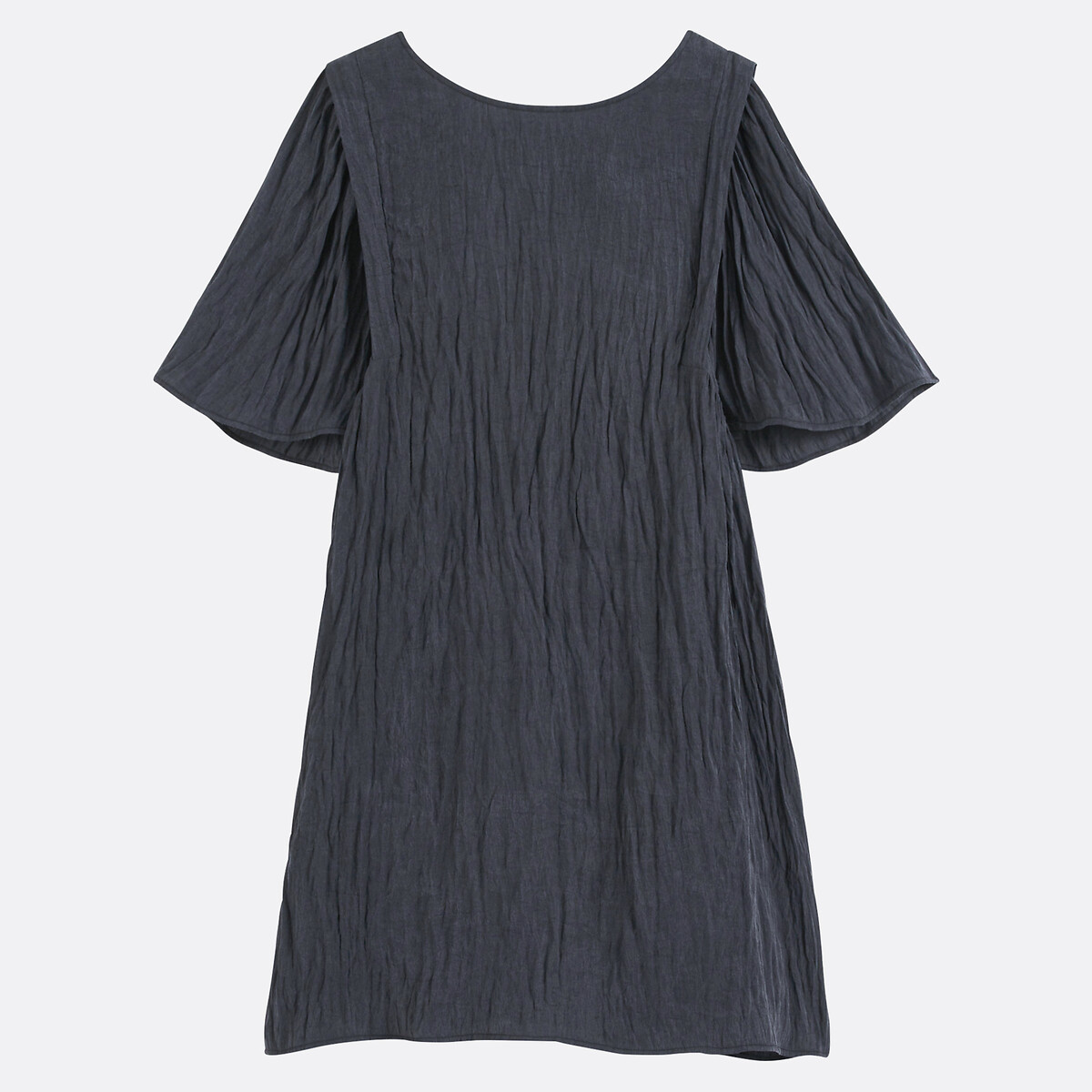 Full Mini Dress with Short Butterfly Sleeves, LA REDOUTE COLLECTIONS