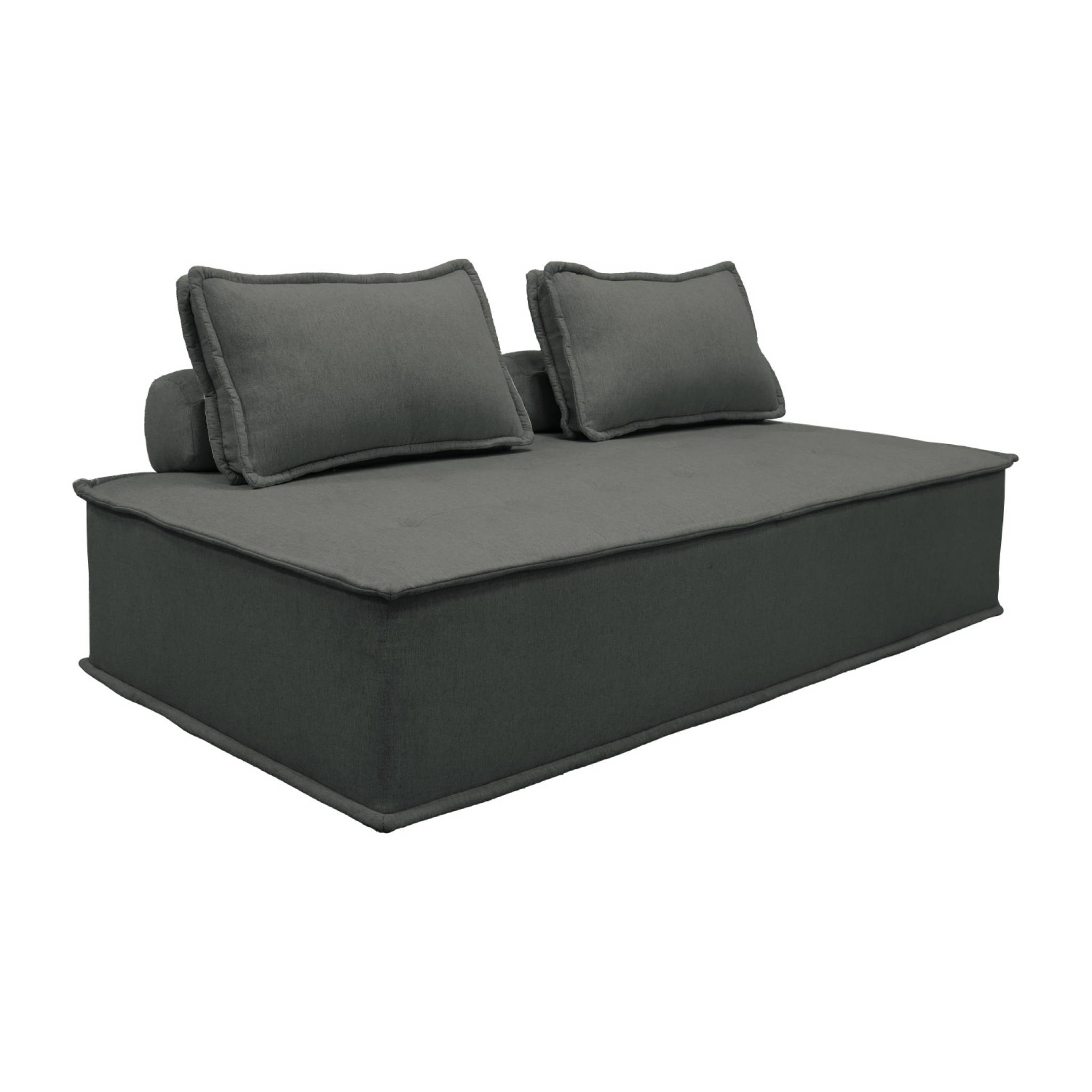 Chauffeuse pour canapé modulable 2 places tissu capitonné DAO, SWEEEK