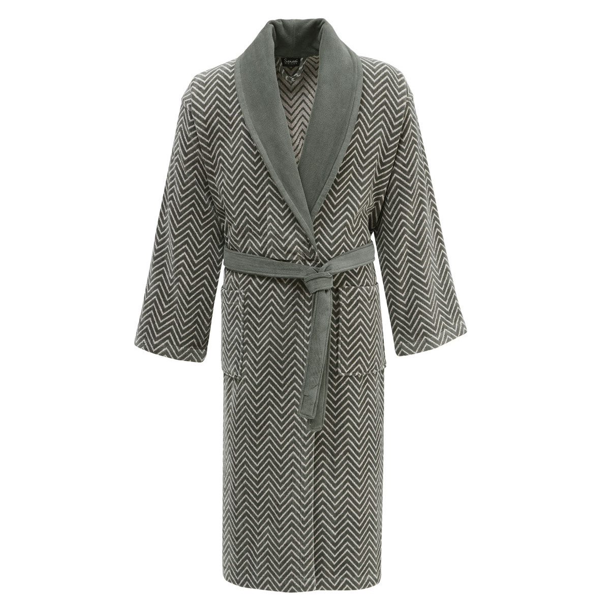 Peignoir col châle velours 420 g/m² LENTKHI, SENSEI MAISON