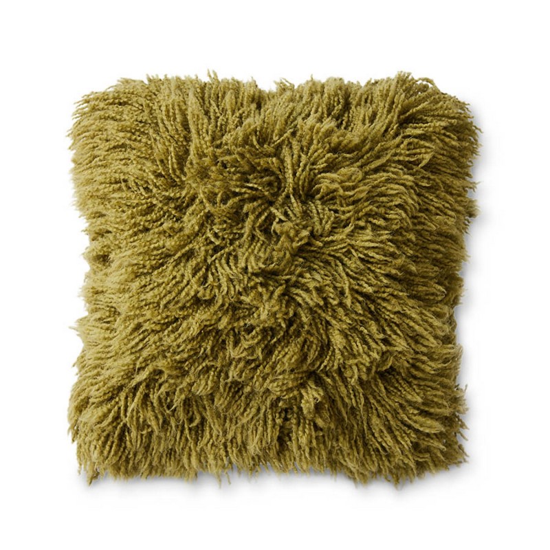 Grand coussin laine poile long HK living Fluffy, HKLIVING