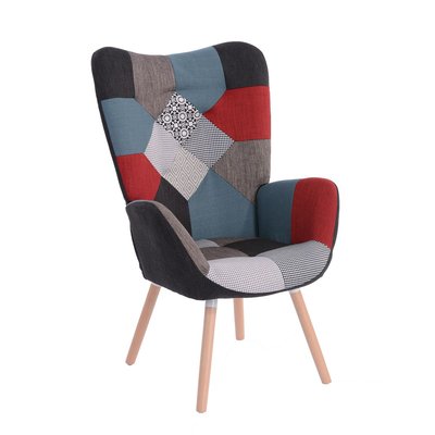 Fauteuil relax chaise longue style scandinave en tissu MEUBLES COSY