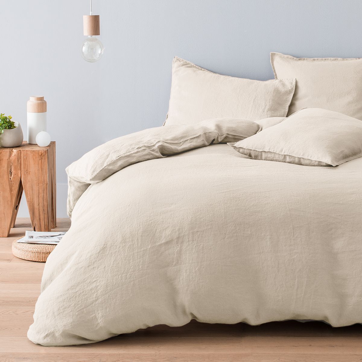 Housse de couette pur lin lavé français MILANO, COTTON & CO