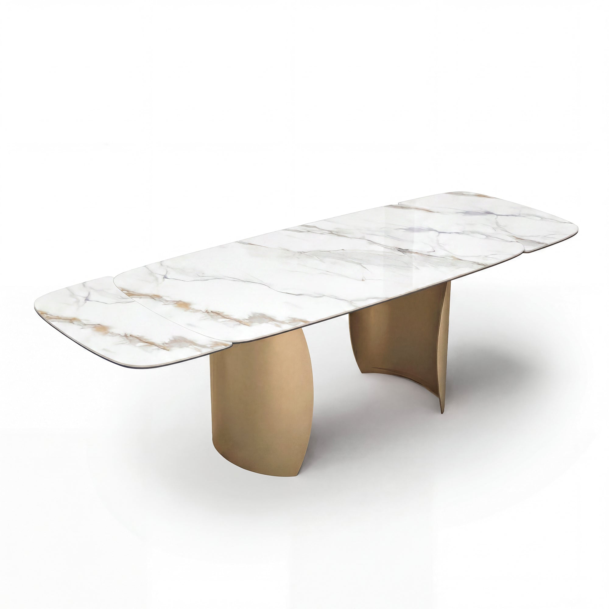 Table à manger extensible 8 personnes en céramique CAMELIA, SIA HOME