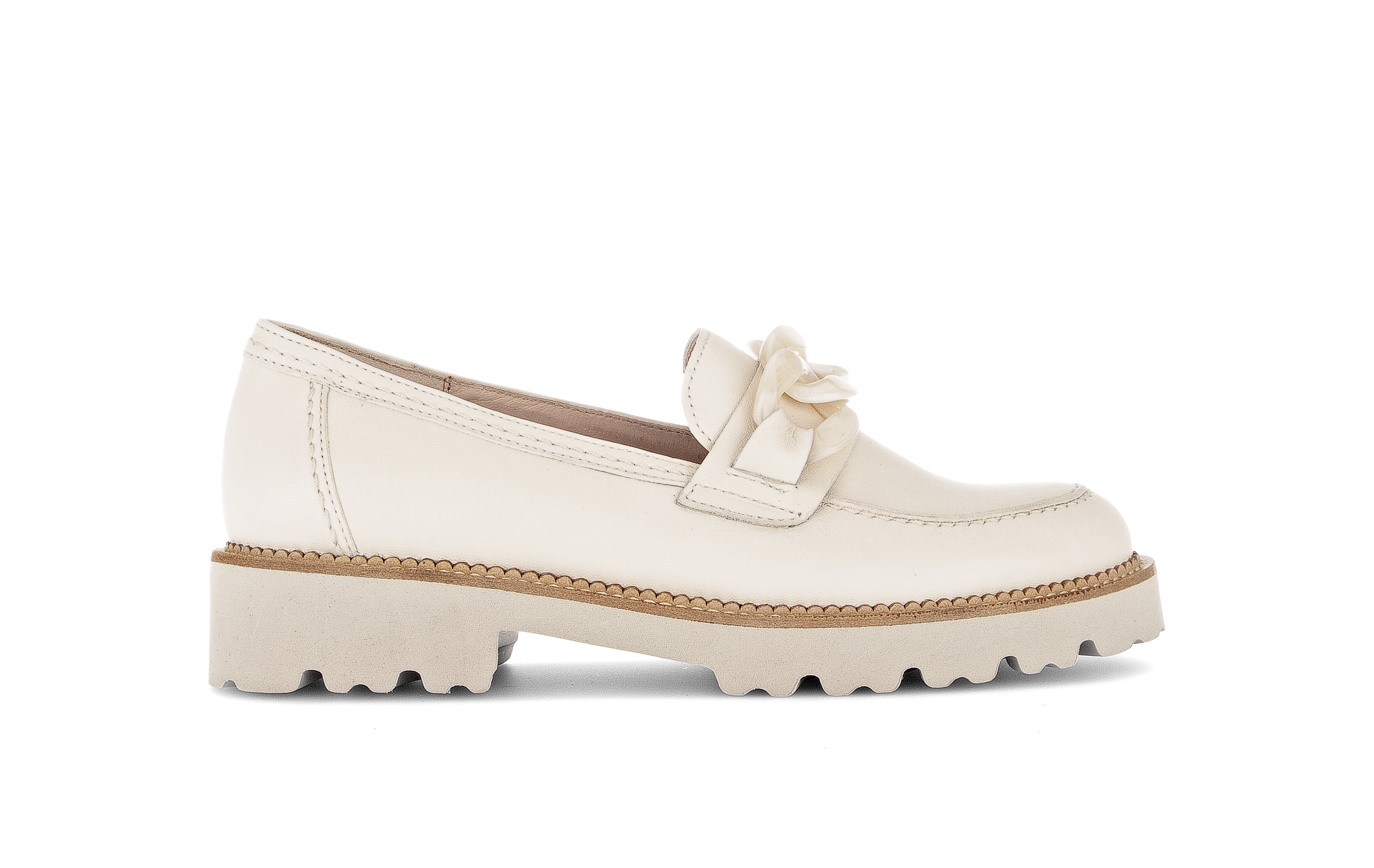 Mocassins en cuir velours à talon décroché, GABOR