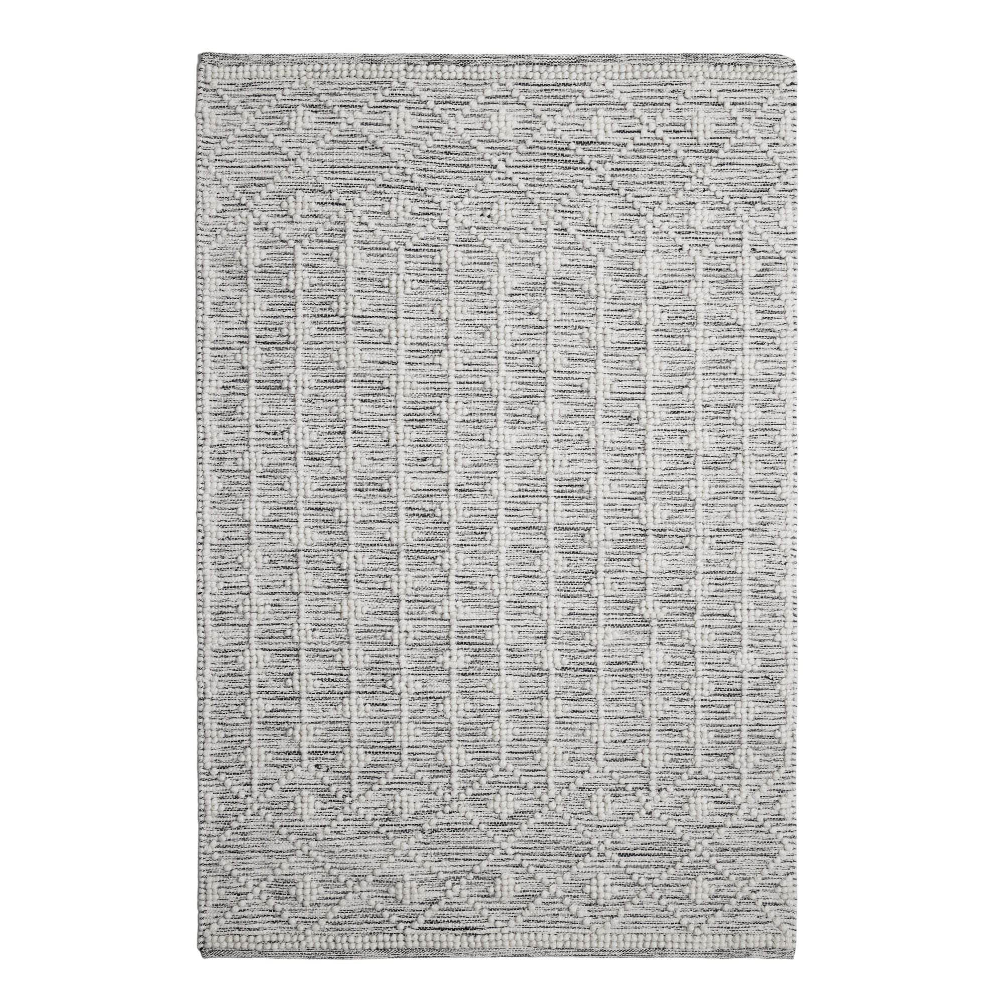 tapis de sol en Tissage bicolore en laine et coton SOLVIG, MADURA