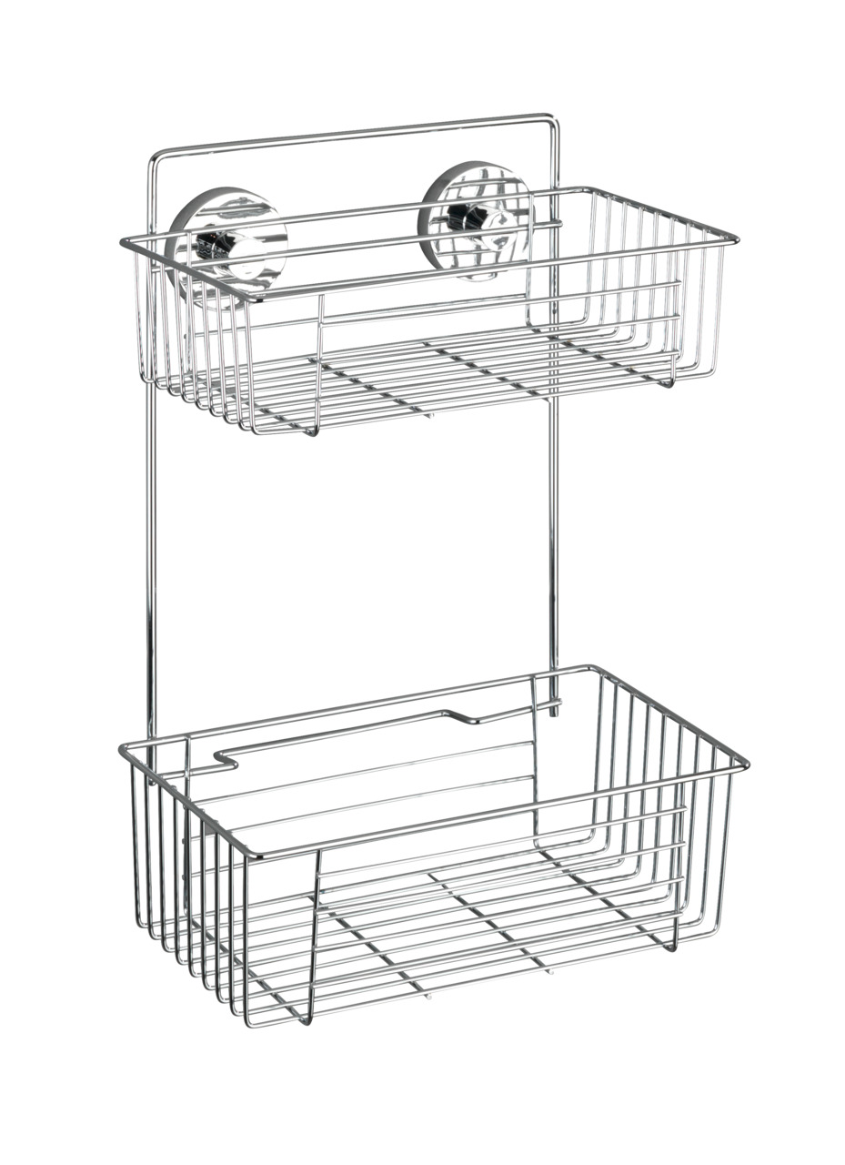 Etagère salle de bain 2 niveaux BARI, WENKO