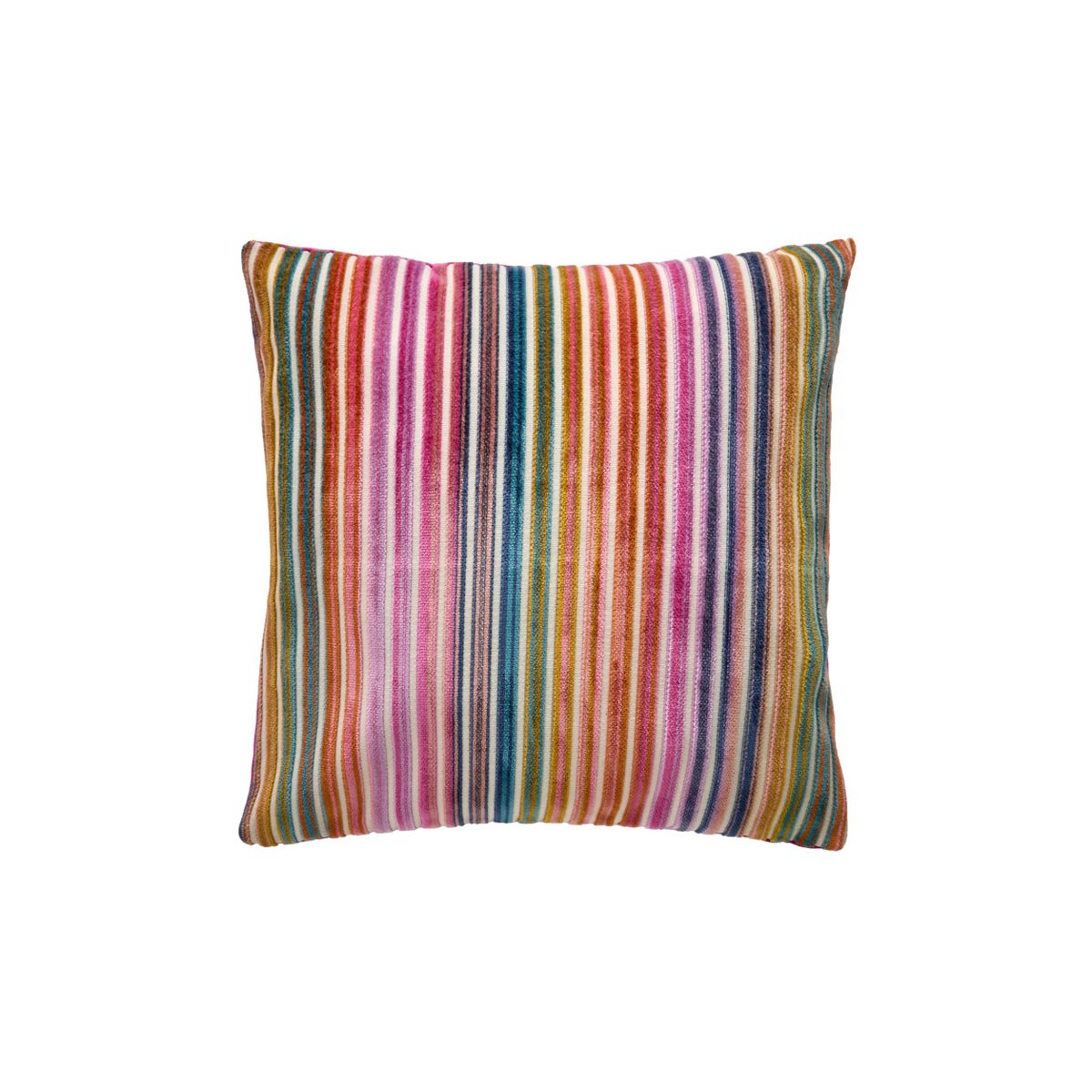 Coussin rayé en velours coupé, NEXT