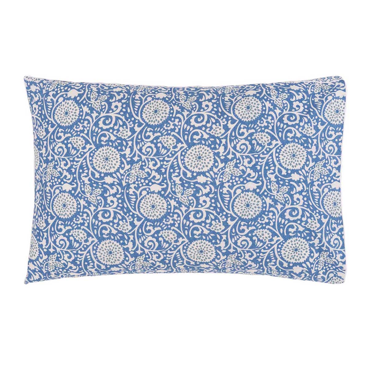 Taie d'oreiller imprimée en percale de coton, SHAQUI PORCELAIN, DESIGNERS GUILD