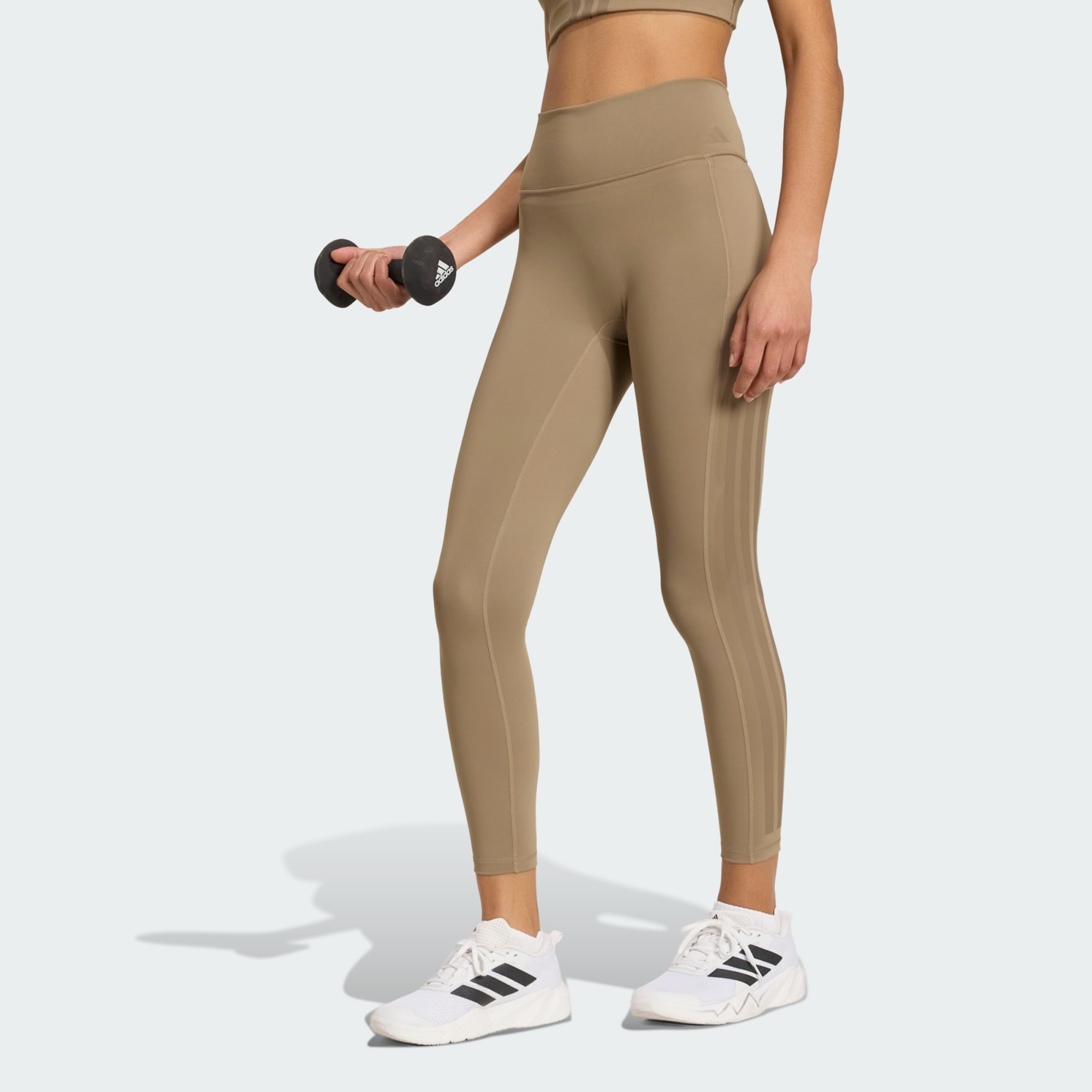 Legging De Training 7/8 3 Bandes Optime, adidas Performance