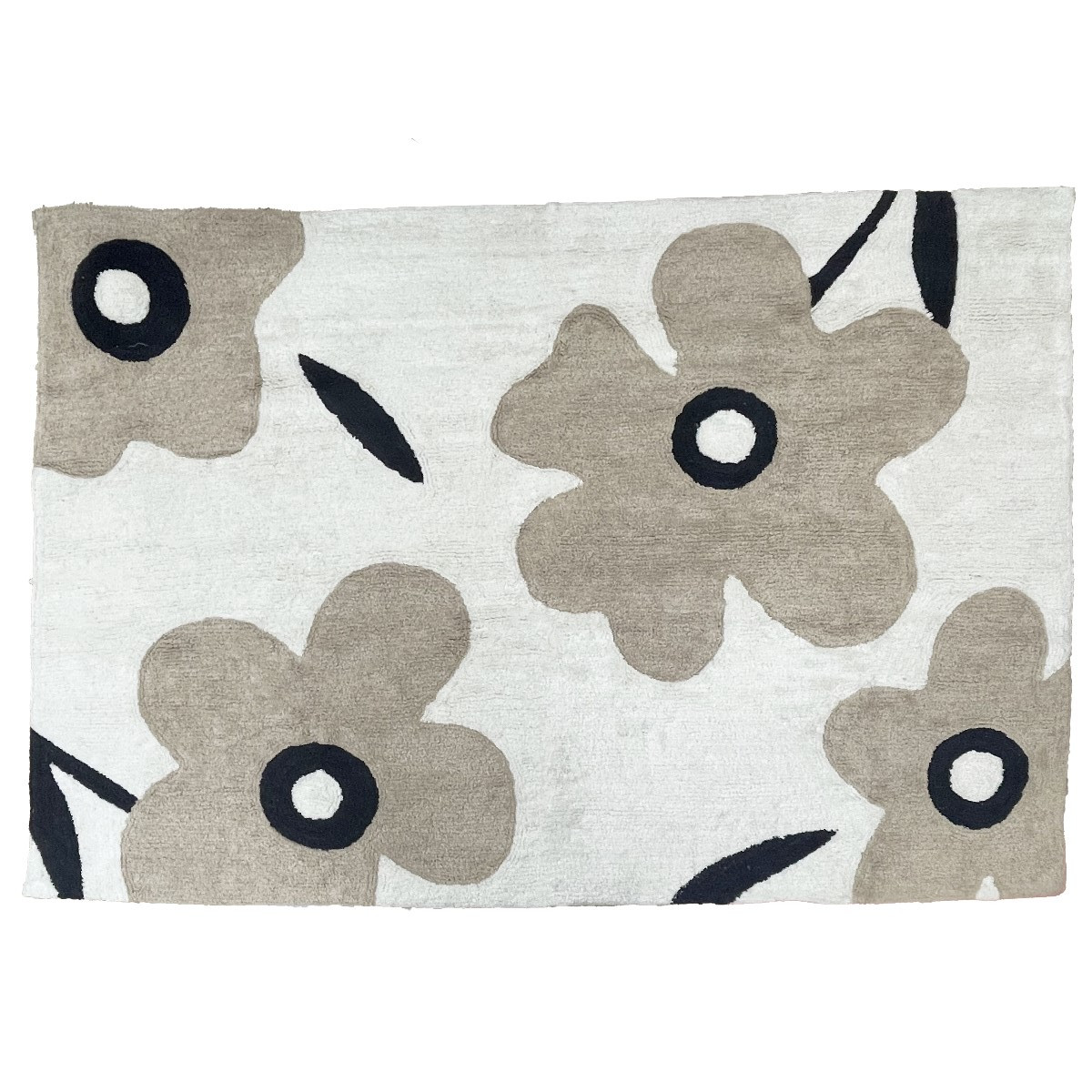 Tapis déco floral en coton tufté LENA, FUTURE HOME