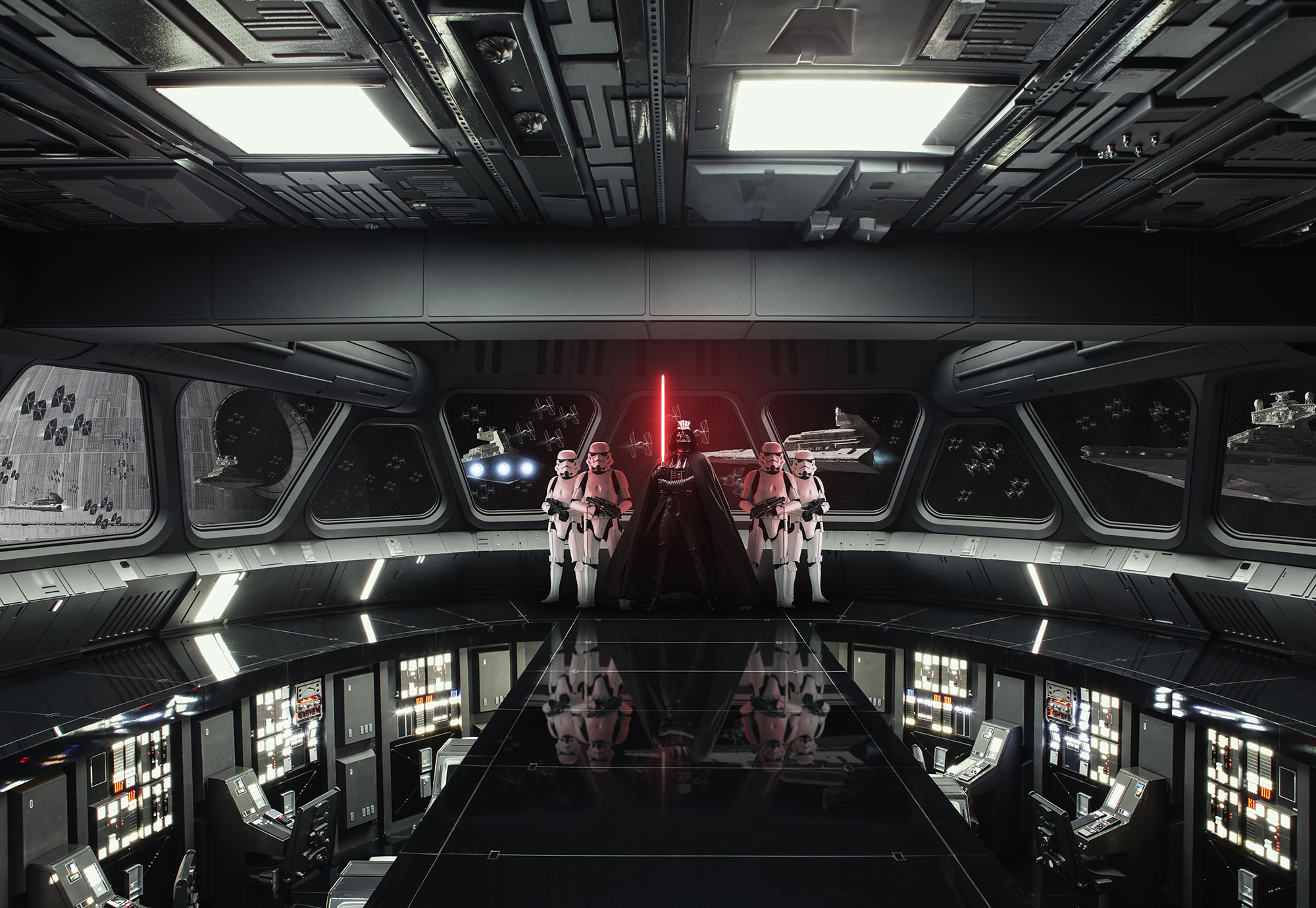 Papier peint Komar - STAR WARS Destroyer Deck - 400 x 260 cm, HEXOA