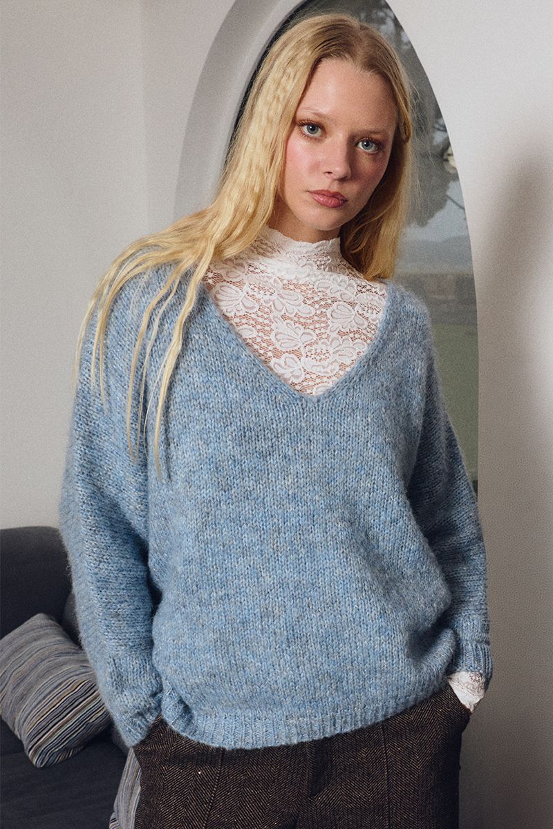 Pull en maille, col V, MOLLY BRACKEN