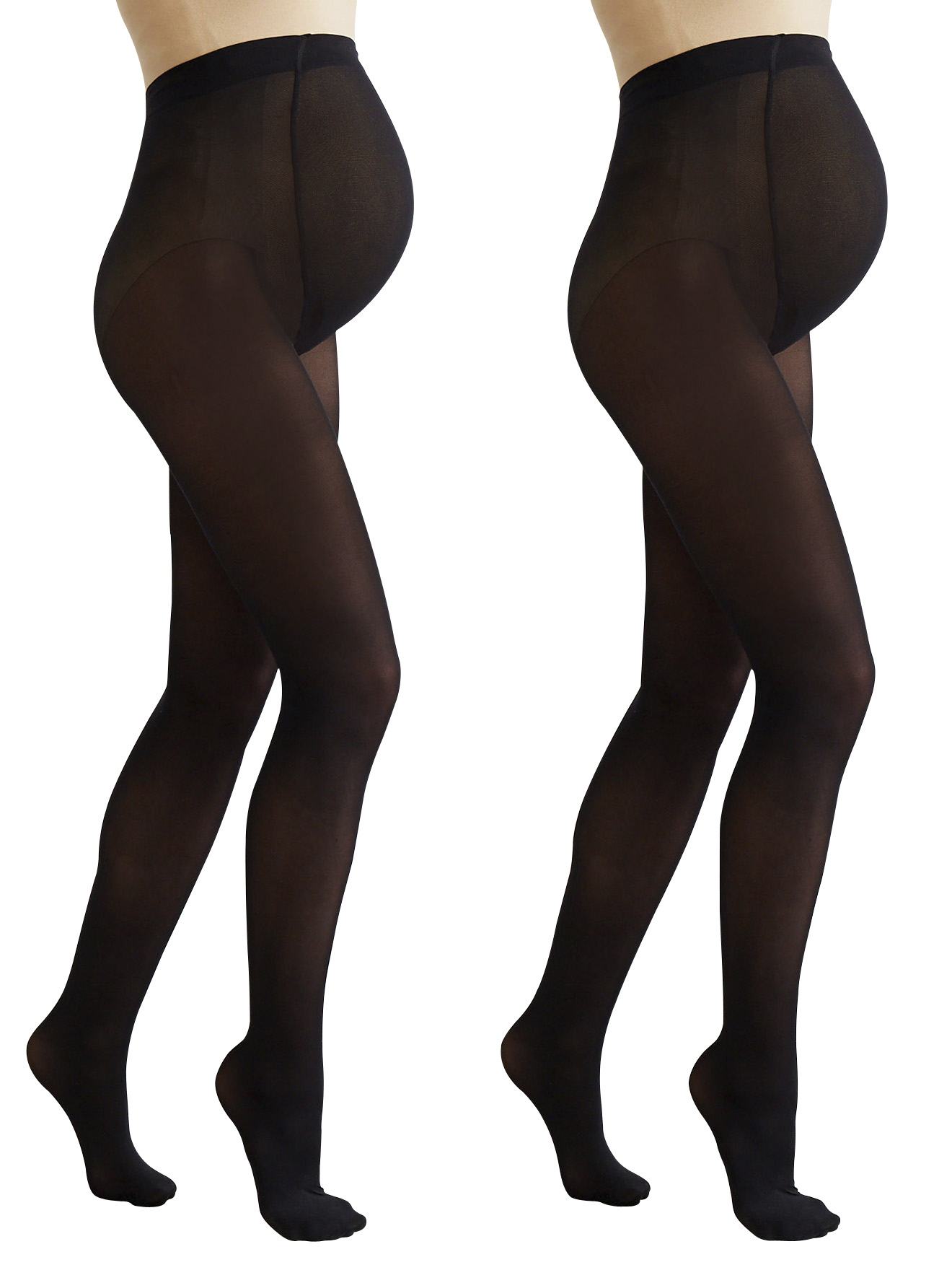 Lot de 2 collants opaques de grossesse, VERTBAUDET
