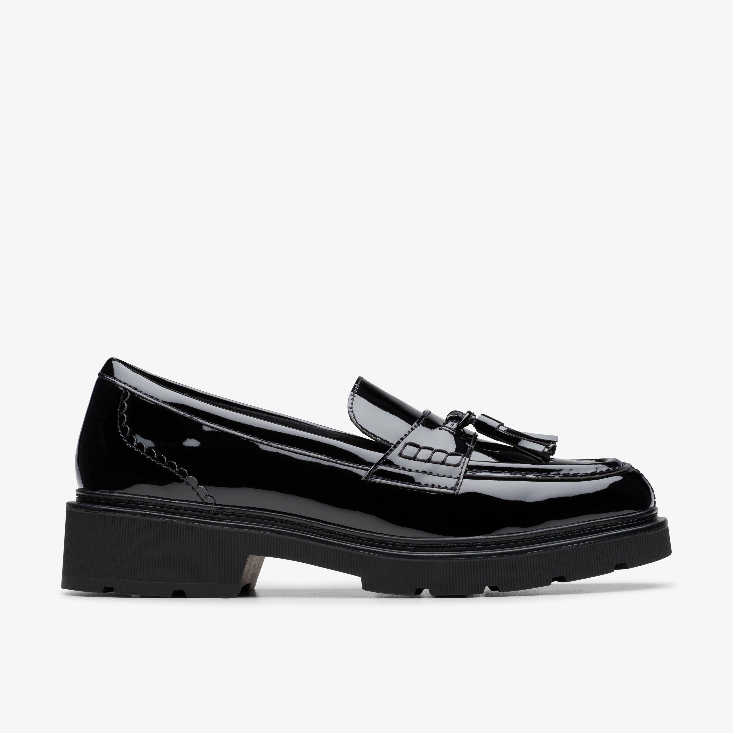 Mocassins Synthétique Lauryl Tassel Black Pat, CLARKS
