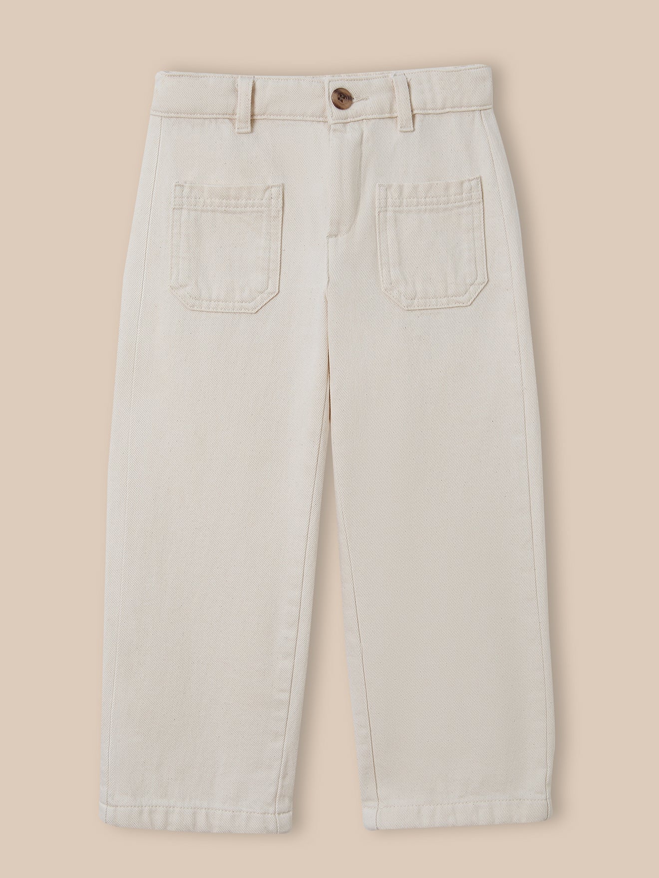 Pantalon droit en denim, CYRILLUS