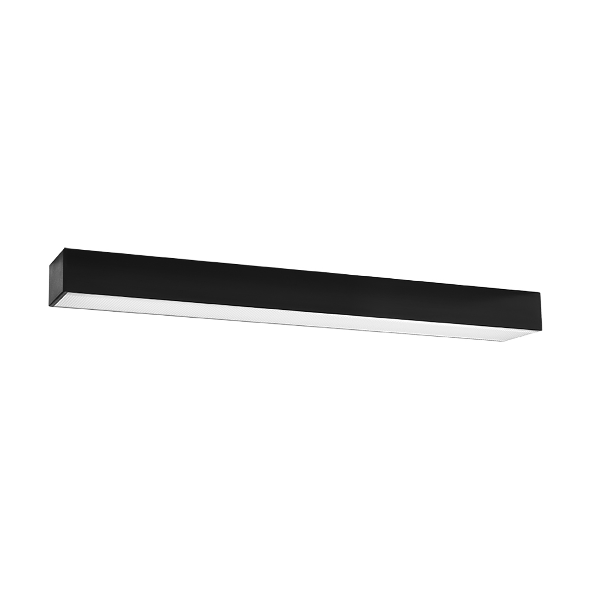Plafonnier Aluminium Noir LED 1 Pinne, EDEN