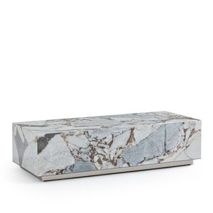 Table basse cube en marbre, Alcana