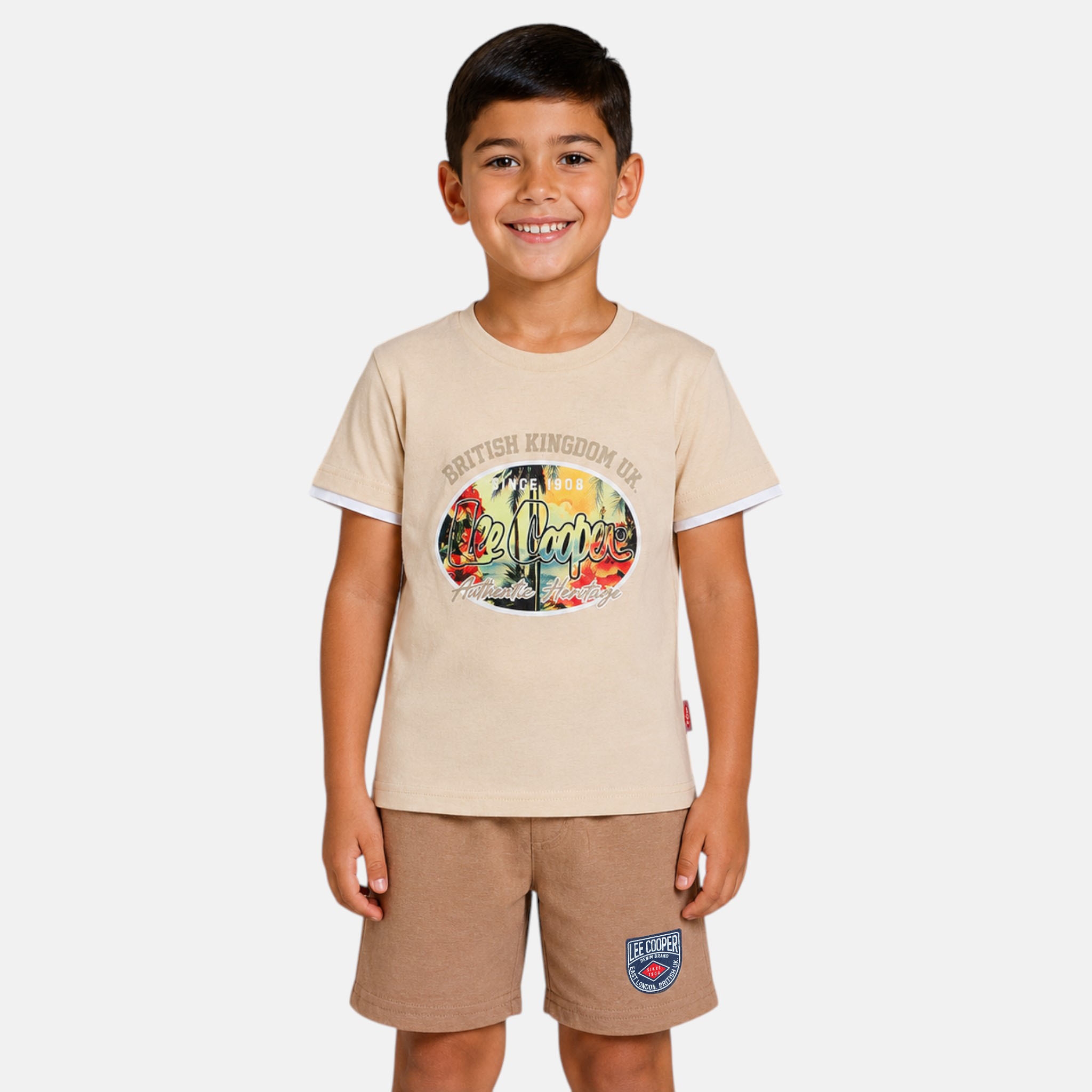 Ensemble t-shirt imprimé et short PLAYTIME, LEE COOPER