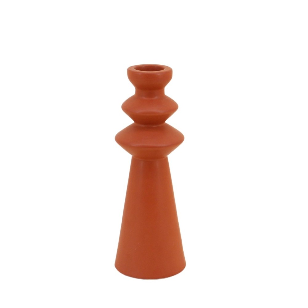 Bougeoir design en grès 30cm, ORNAMI