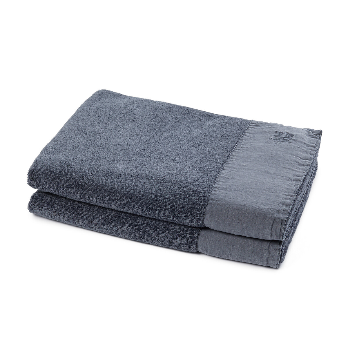 Product photograph of Helmae Organic Cotton Towels Set Of 2 from La Redoute UK