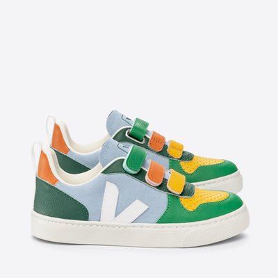 Kids Small V-10 Trainers in Suede VEJA