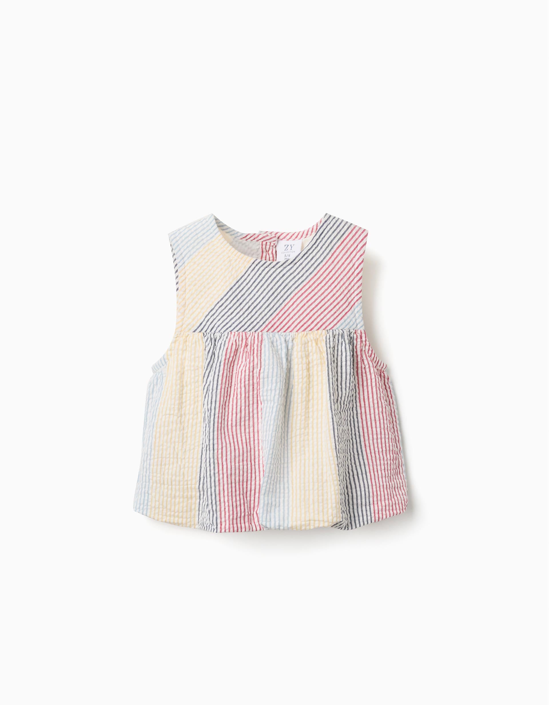 Blouse sans manches en coton à rayures You&Me, ZIPPY