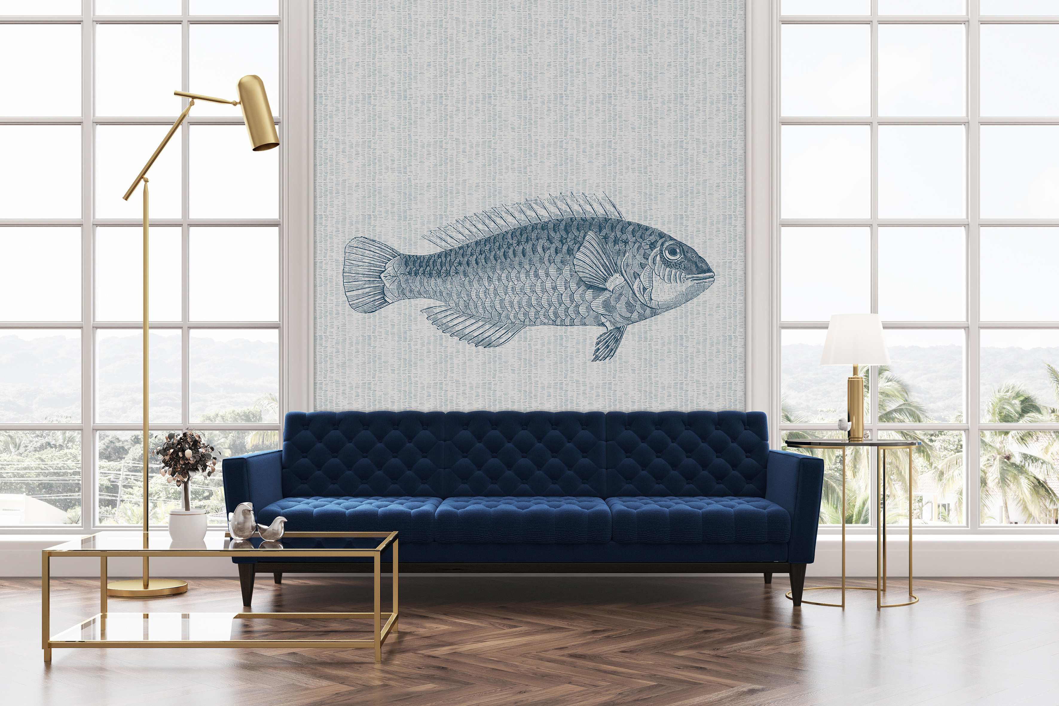 Papier peint panoramique ONCE UPON A FISH, LE PAPIERS DE NINON